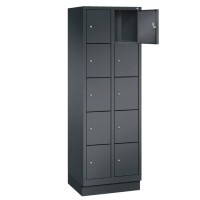 Metal locker with 10 compartments - narrow model (Polar)